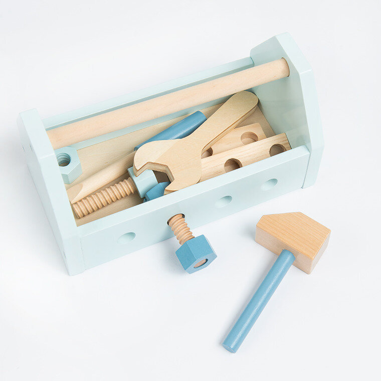 Jaunojo meistro medinis įrankių rinkinys Smiki цена и информация | Žaislai berniukams | pigu.lt