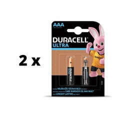 Батарейки DurAcell Ultra AAA, 4 шт. х 2 упаковки упаковка цена и информация | Батарейки | pigu.lt