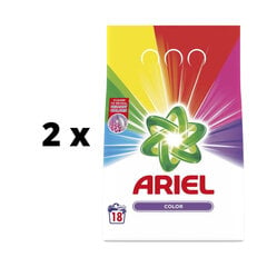 Skalbimo milteliai Ariel Color, 18 skalbimų x 2 vnt. pakuotė kaina ir informacija | Ariel Virtuvės, buities, apyvokos prekės | pigu.lt