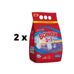 Стиральный порошок Bonux Color, Ухаживающая Лаванда, 3кг./40ск х 2 шт. упаковка цена и информация | Средства для стирки | pigu.lt