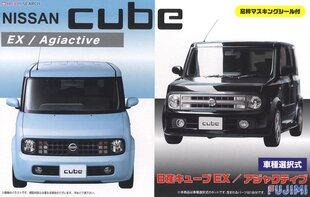 Сборная модель для склеивания Fujimi ID-66 Nissan Cube EX/Adjuctive w/Window Frame Masking Seal 1/24, 39374 цена и информация | Склеиваемые модели | pigu.lt