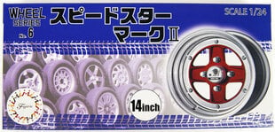 Сборная модель для склеивания Fujimi Wheel-06 SSR Mark II 14inch 1/24, 193472 цена и информация | Склеиваемые модели | pigu.lt