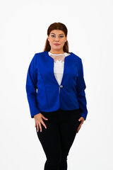 Классический приталенный жакет из мягкой ткани цена и информация | Женские пиджаки | pigu.lt