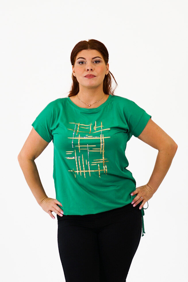 Palaidinė moterims Margarite By Mako, žalia kaina ir informacija | Palaidinės, marškiniai moterims | pigu.lt
