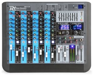 Power Dynamics PDM-S1204 12-канальный профессиональный аналоговый микшер kaina ir informacija | DJ пульты | pigu.lt