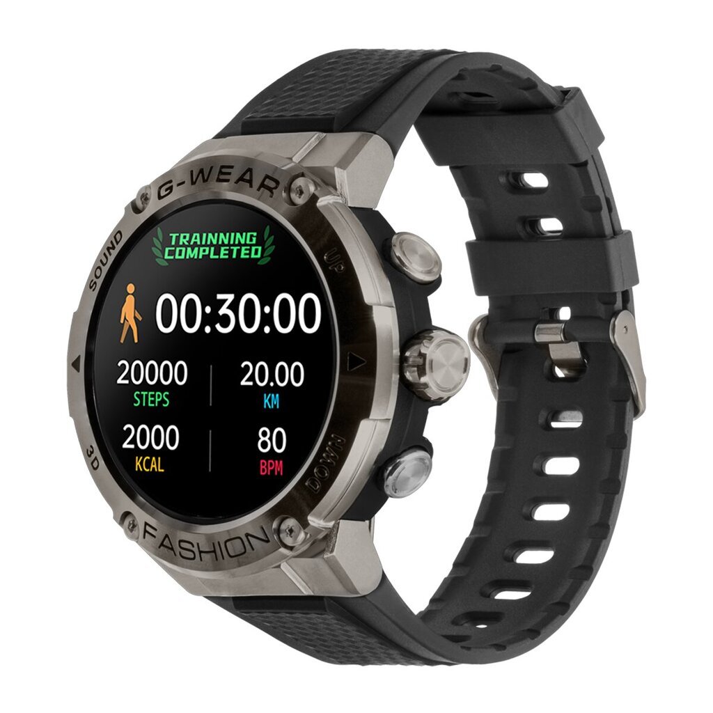 Watchmark G-wear Black kaina ir informacija | Išmanieji laikrodžiai (smartwatch) | pigu.lt