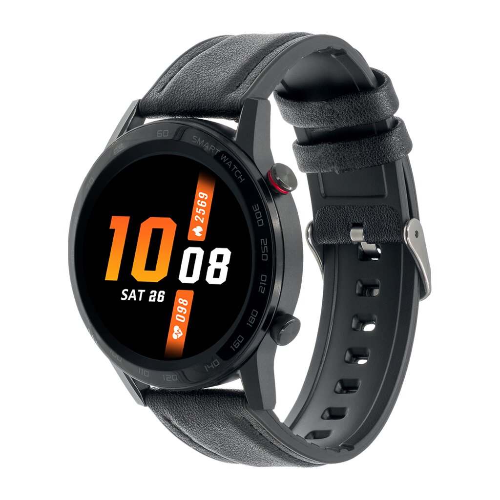 WDT95 Black Leather kaina ir informacija | Išmanieji laikrodžiai (smartwatch) | pigu.lt