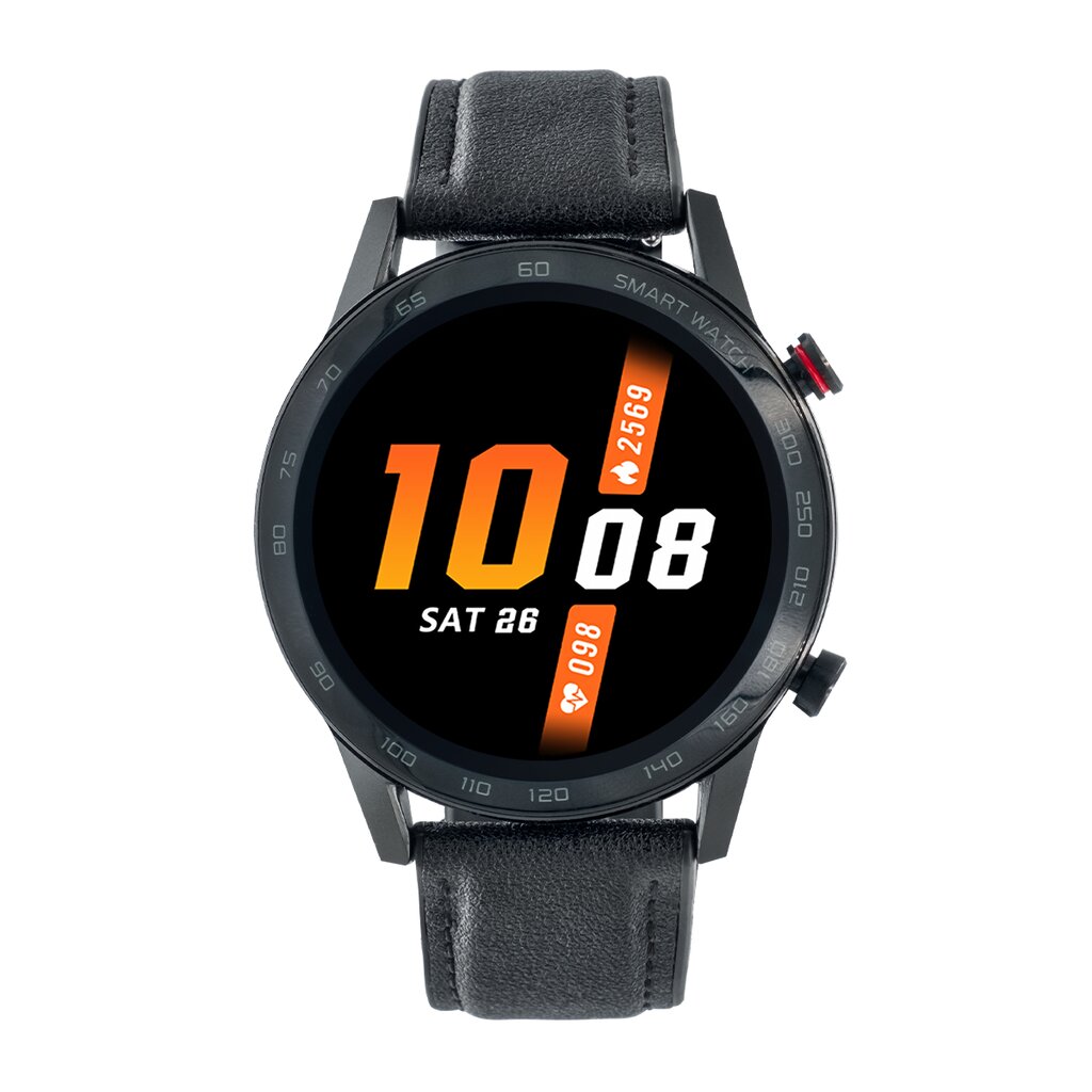 WDT95 Black Leather kaina ir informacija | Išmanieji laikrodžiai (smartwatch) | pigu.lt