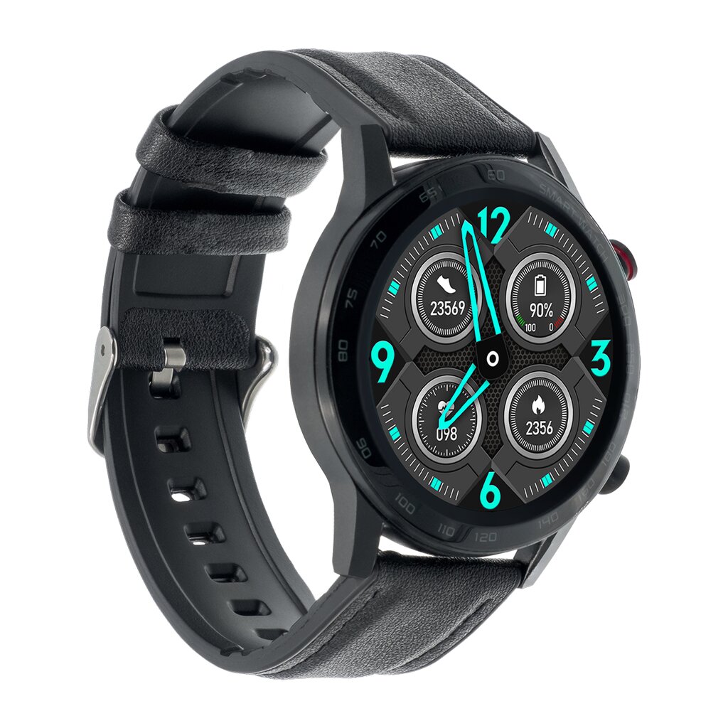 WDT95 Black Leather kaina ir informacija | Išmanieji laikrodžiai (smartwatch) | pigu.lt