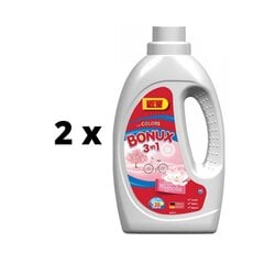 Skystas skalbiklis BONUX Color, Pure Magnolia, 1,1L/20 skalbimų x 2 vnt. pakuotė kaina ir informacija | Skalbimo priemonės | pigu.lt