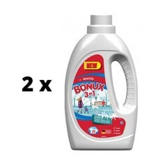 Жидкое моющее средство Bonux White, Polar Ice Fresh, 1,1л./20 стирок по 2 шт. упаковка цена и информация | Средства для стирки | pigu.lt