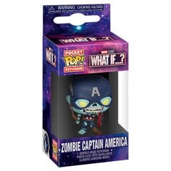 Funko POP! Keychain: Marvel: What If Zombie Captain America kaina ir informacija | Žaidėjų atributika | pigu.lt