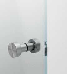 Pusapvalė dušo sienelė IDO Showerama 10-41 800, matinis stiklas kaina ir informacija | Dušo durys ir sienelės | pigu.lt