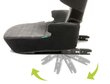 Automobilinė kėdutė 4Baby Euro-Fix, 15-36 kg, dark turquoise kaina ir informacija | Autokėdutės | pigu.lt