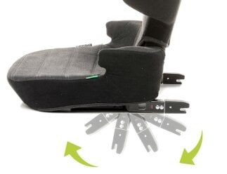 Automobilinė kėdutė 4Baby Euro-Fix, 15-36 kg, Black kaina ir informacija | Autokėdutės | pigu.lt