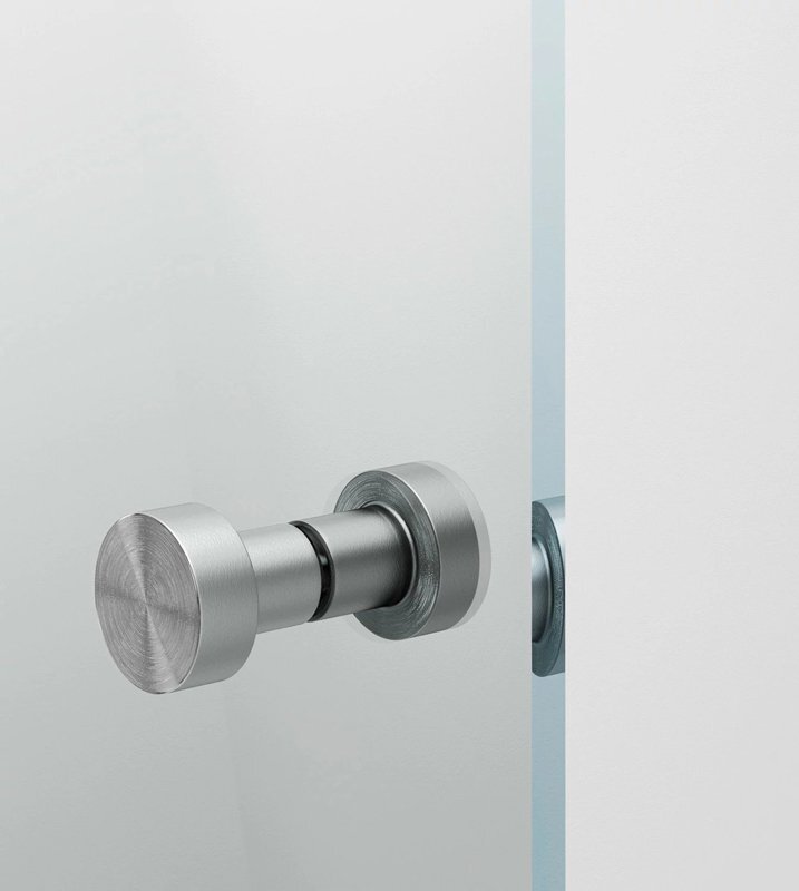Pusapvalė dušo kabina IDO Showerama 10-4 70X70, dalinai matinis stiklas kaina ir informacija | Dušo kabinos | pigu.lt