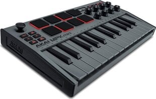 AKAI MPK Mini MK3 Клавиатура управления Пэд-контроллер MIDI USB Черный, Серый цена и информация | Клавишные музыкальные инструменты | pigu.lt