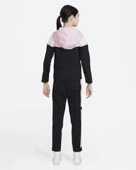 Nike sportinis kostiumas mergaitėms U Nsw Poly Wvn Ovrly Pink Black CU9202 013 kaina ir informacija | Komplektai mergaitėms | pigu.lt