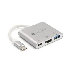 Techly, USB-C/HDMI/USB-A/USB-C PD цена и информация | Адаптеры, USB-разветвители | pigu.lt