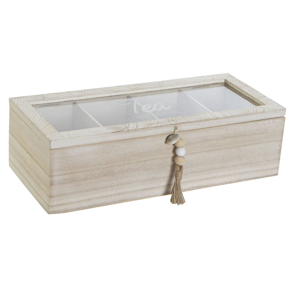 Dėžutė arbatai DKD Home Decor, 30,5 x 12 x 9 cm kaina ir informacija | Maisto saugojimo  indai | pigu.lt