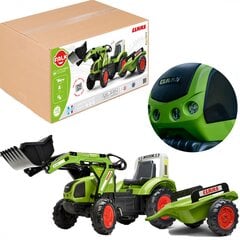 Minamas traktorius su kastuvu ir priekaba, žalias kaina ir informacija | Žaislai berniukams | pigu.lt