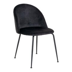 2-jų kėdžių komplektas House Nordic Geneve, juodas kaina ir informacija | Virtuvės ir valgomojo kėdės | pigu.lt