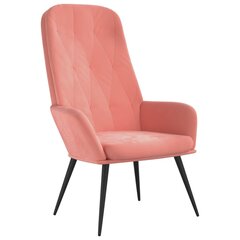 Poilsio kėdė, rožinės spalvos, aksomas цена и информация | Кресла в гостиную | pigu.lt