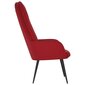 Poilsio kėdė, raudonojo vyno, aksomas kaina ir informacija | Svetainės foteliai | pigu.lt