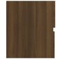 Spintelė praustuvui, ruda ąžuolo, 80x38,5x45cm, mediena kaina ir informacija | Vonios spintelės | pigu.lt