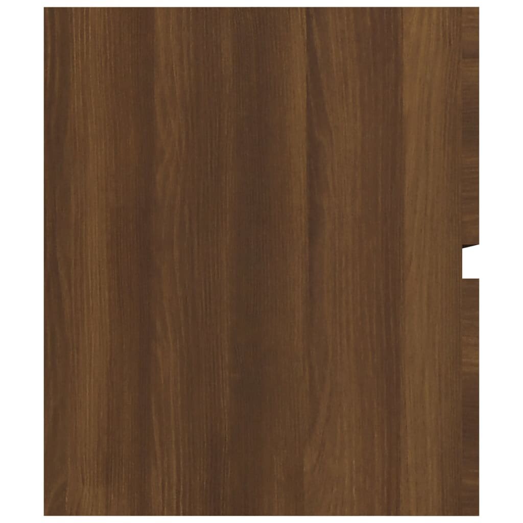 Spintelė praustuvui, ruda ąžuolo, 90x38,5x45cm, mediena kaina ir informacija | Vonios komplektai | pigu.lt