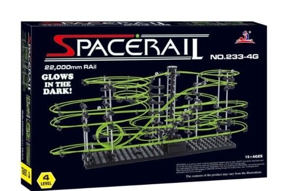 „Spacerail“ šviečiantis tamsoje rutulinis takelis 4 72cm x 34cm x 36 cm цена и информация | Konstruktoriai ir kaladėlės | pigu.lt