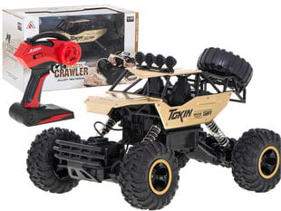 Radijo bangomis valdomas Rock Crawler 1:12 4WD metalinis auksas kaina ir informacija | Žaislai berniukams | pigu.lt