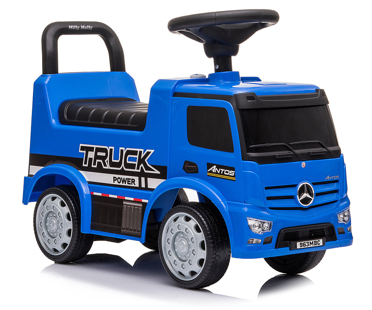 Paspiriamas automobilis Milly Mally Mercedes, mėlyna kaina ir informacija | Žaislai kūdikiams | pigu.lt