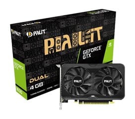 Palit Dual VGA GTX1630 4GB, juodas kaina ir informacija | Palit Kompiuterinė technika | pigu.lt