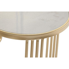 Набор из двух столиков DKD Home Decor, позолоченный металл, белый мрамор (47.5 x 47.5 x 56 см) цена и информация | Журнальные столики | pigu.lt