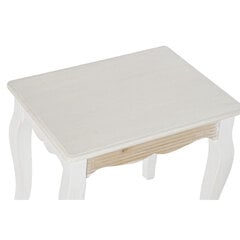 Набор из трех столиков DKD Home Decor, натуральный деревянный MDF, белый (53 x 35 x 47 см) цена и информация | Журнальные столики | pigu.lt