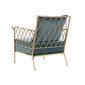 Fotelis DKD Home Decor, Metalas/Poliesteris, (74 x 69 x 79 cm), mėlyna/auksinė spalva kaina ir informacija | Svetainės foteliai | pigu.lt