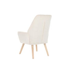 Fotelis DKD Home Decor, Medis/Poliesteris, (65 x 75 x 96 cm), natūrali/kreminė spalva kaina ir informacija | Svetainės foteliai | pigu.lt