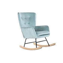 Siūbuojanti kėdė DKD Home Decor, Metalas/Poliesteris, (68 x 90 x 92 cm), natūrali/celeste/juoda kaina ir informacija | Svetainės foteliai | pigu.lt