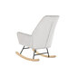 Siūbuojanti kėdė DKD Home Decor Metalinis Poliesteris Kreminė (88 x 77 x 97 cm) kaina ir informacija | Svetainės foteliai | pigu.lt