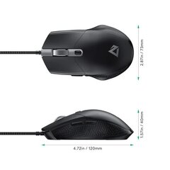 Aukey GM-F3 Optical, juoda kaina ir informacija | Pelės | pigu.lt