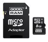 Atminties kortelė GoodRam 8GB microSDHC + SD adapteris kaina ir informacija | Atminties kortelės telefonams | pigu.lt