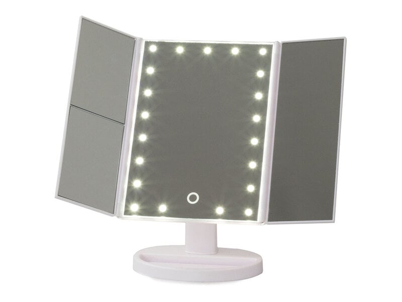 Kosmetinis veidrodis su LED apšvietimu ir priartinimu internetu