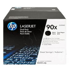Тонер-картридж HP 90X, две упаковки, черный цена и информация | Картриджи для лазерных принтеров | pigu.lt