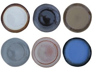 Keramikinių lėkščių rinkinys EARTH, 20 cm, 6 vnt kaina ir informacija | Indai, lėkštės, pietų servizai | pigu.lt