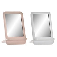 Sieninis veidrodis DKD Home Decor Stiklas Rožinė MDF Balta 2 vnt. (15 x 15 x 24 cm) kaina ir informacija | Veidrodžiai | pigu.lt