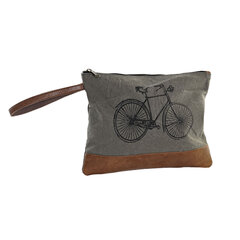 Higienos reikmenų krepšys DKD Home Decor, pilka, dviratis (28 x 3 x 21 cm) kaina ir informacija | Lagaminai, kelioniniai krepšiai | pigu.lt
