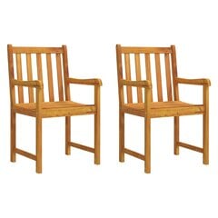 Sodo kėdės, 2vnt., akacijos medienos masyvas kaina ir informacija | Lauko kėdės, foteliai, pufai | pigu.lt