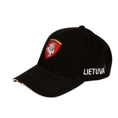 Kepurė su snapeliu, juoda Vytis kaina ir informacija | Lietuviška sirgalių atributika | pigu.lt