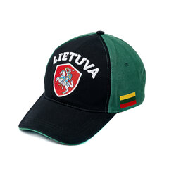 Kepurė su snapeliu, žalia Vytis kaina ir informacija | Lietuviška sirgalių atributika | pigu.lt